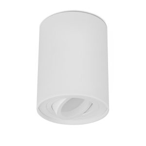 Surface Gimbal Round 240V GU10 Downlight Matt White - SURFACE22