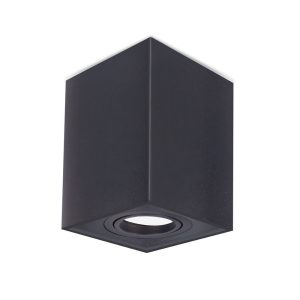 Surface Gimbal Square 240V GU10 Downlight Matt Black - SURFACE25