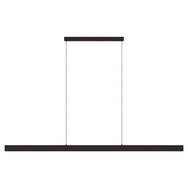 Climene 2 48W LED Up/Down Dimmable Pendant Matt Black / Tri-Colour - 204575