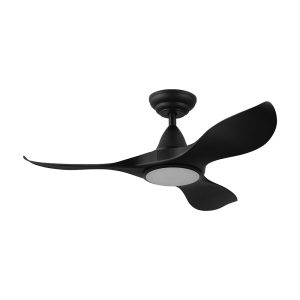 Noosa 40" 18 Watt Dimmable LED DC Ceiling Fan Matt Black / Tri-Colour - 204788