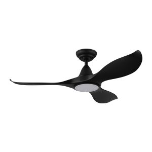 Noosa 46" 18 Watt Dimmable LED DC Ceiling Fan Matt Black / Tri-Colour - 204802