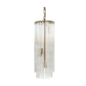 Zara 4 Light Pendant Long Brass - 20678