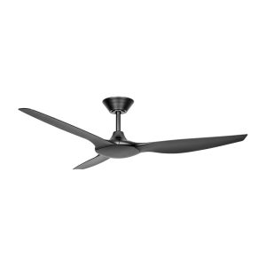 Delta 56" DC Indoor / Outdoor Ceiling Fan Black Motor / Black Polymer Blades - DEL56BK