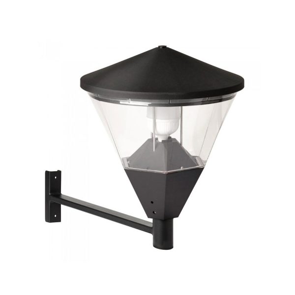 Esagono Lantern Head With Bracket Black - F1615 + FB3003