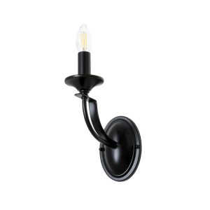 Hoodshire 1 Light Wall Light Black - HOODSHIRE-A1 BLK