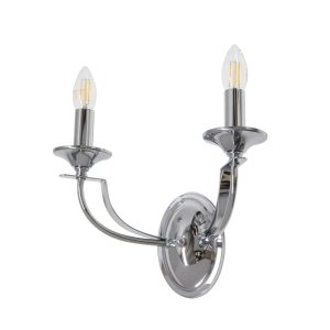 Hoodshire 2 Light Wall Light Chrome - HOODSHIRE-A2 CH