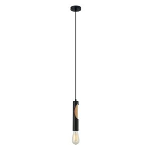 Interior Tube Pendant Light Matt Black - IDA1