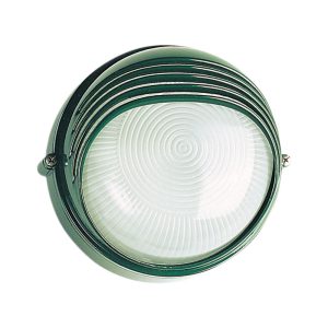 Small Outdoor Round Louvered Bunker Green - OL7942GN