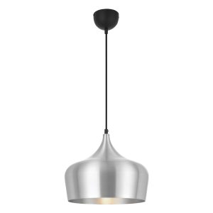 Polk 1 Light Pendant Medium Brushed Aluminium - POLK PE30-ALB