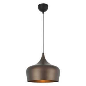 Polk 1 Light Pendant Medium Brushed Bronze - POLK PE30-BZB