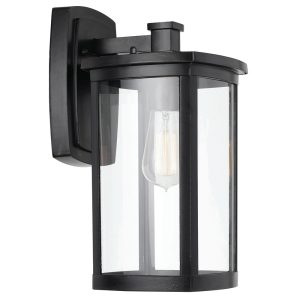 Reese 1 Light Wall Light Small Black - REESE EX135-BK