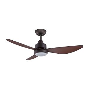 Trinity 48" DC Ceiling Fan With 20W LED Oil Rubbed Bronze Motor / Koa Polymer Blades / Tri-Colour - TRI48OBLED