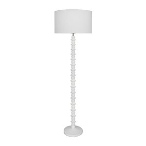 Carter 1 Light Floor Lamp Matt White - CART1FL