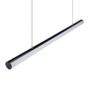 Pipe-60 21W LED Linear Pendant 1.2M Black / Warm White - 23115