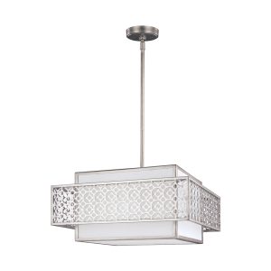 Kenney 3 Light Pendant Sunrise Silver - FE/KENNEY/3P