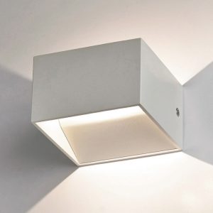 Metal Cube 5W LED Wall Light White / Warm White - WL167-WH