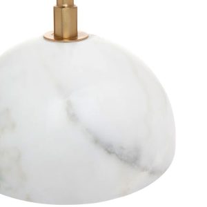 Nicholson Table Lamp White / Brass - 12200