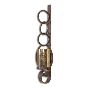 Falconara 1 Light Wall Sconce Rustic Brown - 19850