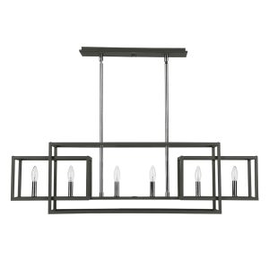 Quadrangle 6 Light Pendant - 21339