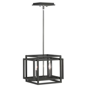 Quadrangle 2 Light Pendant Sand Black - 21529