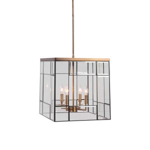 Romilly 4 Light Pendant Antique Brass - 22144