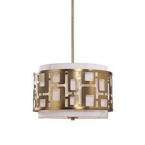 Vecta 3 Light Pendant Natural Brass - 22159