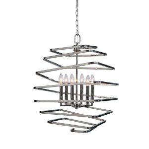 Coillir 6 Light Pendant Polished Nickel - 22164