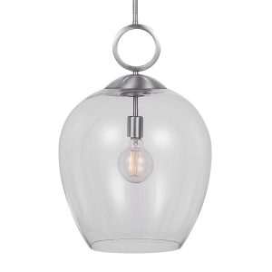 Calix 1 Light Pendant Brushed Nickel - 22169