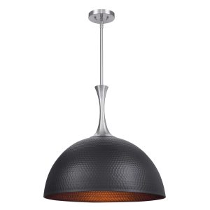 Raynott 1 Light Pendant Black - 22188