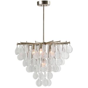 Goccia 6 Light Pendant Antique Bright Silver - 21544