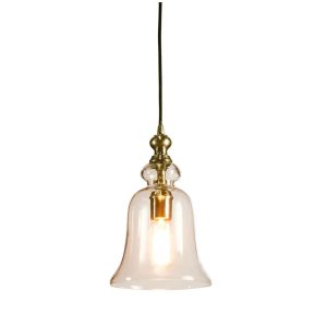 Tivoli 1 Light Small Lantern Pendant Antique Brass - ELPIM50489AB