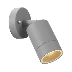 Peak 240V GU10 Wall Pillar Spot Light Silver - PEAK WB-SL