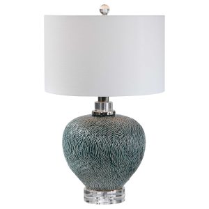 Almera Table Lamp Dark Teal - 28208-1