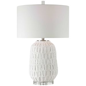 Caelina Table Lamp Aged White - 28283-1