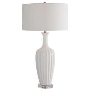 Strauss Table Lamp Gloss White - 28374-1