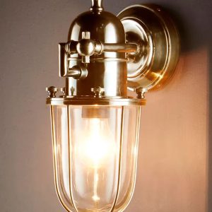 Chapel 1 Light Wall Lamp Antique Brass - ELPIM51548AB