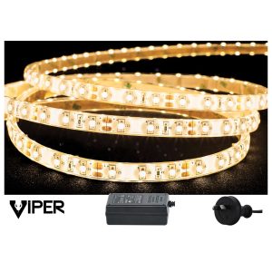 Viper 48W IP54 24V DC 10 Meter LED Strip Light Kit / Warm White - VPR9733IP54-60-10M