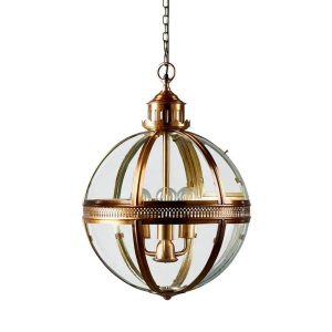 Saxon Pendant Medium Antique Brass - ELCITWRT18MAB