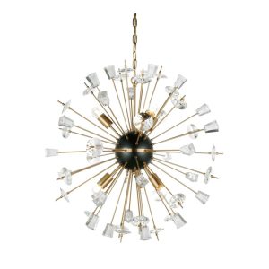 Hudson 6 Light Pendant Brass / Crystal - 20717