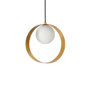 ABC 1 Light Round Pendant Gold - ABC ROUND GD