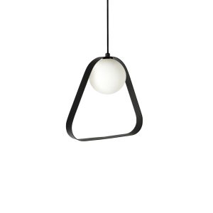 ABC 1 Light Triangle Pendant Black - ABC TRIANGLE BK