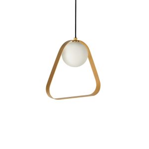 ABC 1 Light Triangle Pendant Gold - ABC TRIANGLE GD