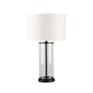 Left 1 Light Table Lamp Black / White - B12260