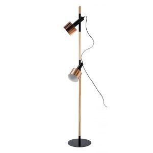 Borka Floor Lamp Copper / Black - BORKA-F/L