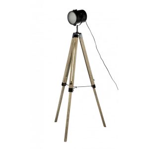 Cinema 1 Light Floor Lamp Black - CINEMA-F/L-Black