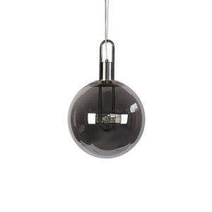 Claire 1 Light Pendant Small Smoke / Nickel - CLAIRE 30 NK