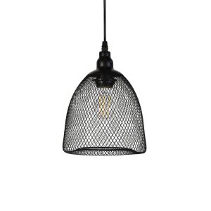 Clark 1 Light Pendant Black - CLARK BK