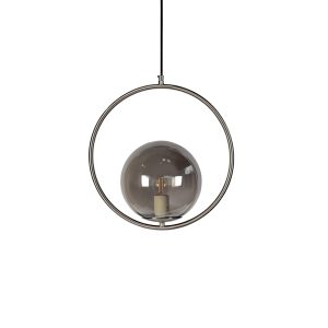 Lucy 1 Light Round Pendant Nickel - LUCY ROUND LGNK