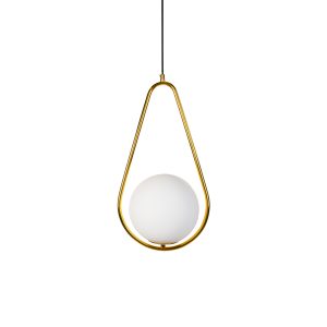 Lucy 1 Light Triangle Pendant Gold - LUCY TRIANGLE GD