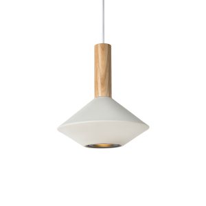 Moran 1 Light Pendant Large White - MORAN L WH